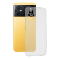 Techsuit Clear Silicone Back Cover voor Xiaomi Poco M5 - Transparant