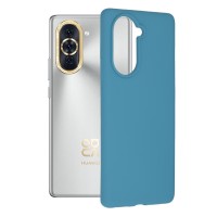 Techsuit Color Silicone Back Cover voor Huawei nova 10 - Blauw