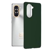 Techsuit Color Silicone Back Cover voor Huawei nova 10 - Groen