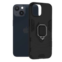 Techsuit Shield Silicone Back Cover voor Apple iPhone 14 - Zwart