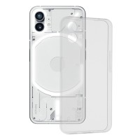 Techsuit Clear Silicone Back Cover voor Nothing Phone (1) - Transparant