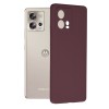 Techsuit Color Silicone Back Cover voor Motorola Edge 30 Fusion - Paars