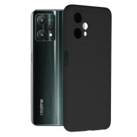 Techsuit Black Silicone Back Cover voor Realme 9 5G/9 Pro - Zwart