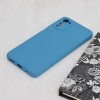 Techsuit Color Silicone Back Cover voor Motorola Moto E32 / Moto E32s - Blauw