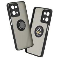 Techsuit Glinth Back Cover voor Oppo Reno7 - Zwart