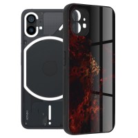 Techsuit Glaze Back Cover voor Nothing Phone (1) - Red Nebula