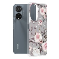 Techsuit Marble Back Cover voor HONOR X7 - Bloom of Ruth Gray