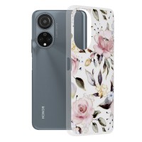 Techsuit Marble Back Cover voor HONOR X7 - Chloe White