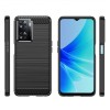 Techsuit Carbon Silicone Back Cover voor Oppo A57 4G/A57s / OnePlus Nord N20 SE - Zwart