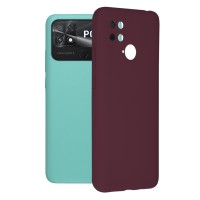 Techsuit Color Silicone Back Cover voor Xiaomi Poco C40 - Paars
