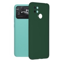 Techsuit Color Silicone Back Cover voor Xiaomi Poco C40 - Groen