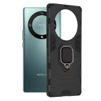 Techsuit Shield Silicone Back Cover voor HONOR Magic5 Lite - Zwart