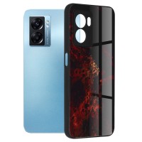 Techsuit Glaze Back Cover voor Oppo A77 - Red Nebula