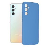 Techsuit Color Silicone Back Cover voor Samsung Galaxy A34 - Blauw