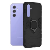 Techsuit Shield Silicone Back Cover voor Samsung Galaxy A54 - Zwart