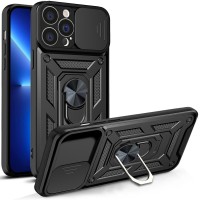 Techsuit Camshield Back Cover voor Apple iPhone 13 Pro Max - Zwart