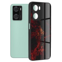 Techsuit Glaze Back Cover voor Oppo A57 4G/A57s / OnePlus Nord N20 SE - Red Nebula