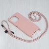 Techsuit Crossbody Lanyard Back Cover voor HONOR X8a - Roze