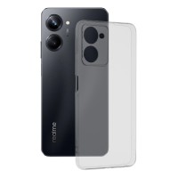 Techsuit Clear Silicone Back Cover voor Realme 10 Pro - Transparant