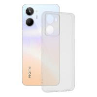 Techsuit Clear Silicone Back Cover voor Realme 10 - Transparant