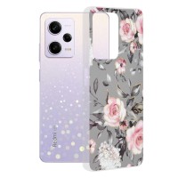 Techsuit Marble Back Cover voor Xiaomi Poco X5 Pro / Redmi Note 12 Pro - Bloom of Ruth Gray