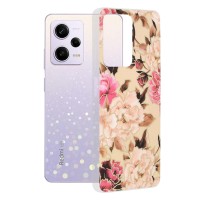Techsuit Marble Back Cover voor Xiaomi Poco X5 Pro / Redmi Note 12 Pro - Mary Berry Nude