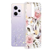 Techsuit Marble Back Cover voor Xiaomi Poco X5 Pro / Redmi Note 12 Pro - Chloe White