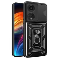 Techsuit Camshield Back Cover voor Oppo A98 - Zwart