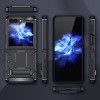 Techsuit Hybrid Armor Kickstand Back Cover voor Samsung Galaxy Z Flip 5 - Zwart