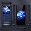 Techsuit Hybrid Armor Kickstand Back Cover voor Samsung Galaxy Z Flip 5 - Blauw