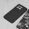 Techsuit Black Silicone Back Cover voor HONOR X8a - Zwart