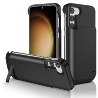 Techsuit Power Pro Battery Case 5000 mAh voor Samsung Galaxy S23 - Zwart
