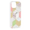 Techsuit Marble Back Cover voor Apple iPhone 15 - Purple Hex