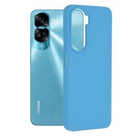 Techsuit Color Silicone Back Cover voor HONOR 90 Lite - Blauw