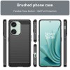 Techsuit Carbon Silicone Back Cover voor OnePlus Nord 3 - Zwart