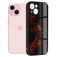 Techsuit Glaze Back Cover voor Apple iPhone 15 - Red Nebula