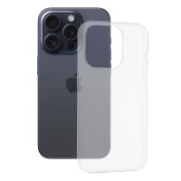 Techsuit Clear Silicone Back Cover voor Apple iPhone 15 Pro - Transparant