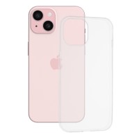 Techsuit Clear Silicone Back Cover voor Apple iPhone 15 - Transparant
