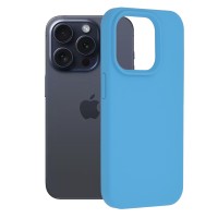 Techsuit Color Silicone Back Cover voor Apple iPhone 15 Pro - Blauw