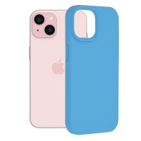 Techsuit Color Silicone Back Cover voor Apple iPhone 15 - Blauw