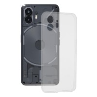 Techsuit Clear Silicone Back Cover voor Nothing Phone (2) - Transparant