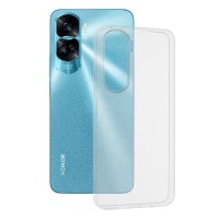 Techsuit Clear Silicone Back Cover voor HONOR 90 Lite - Transparant