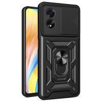 Techsuit Camshield Back Cover voor Oppo A18/A38 - Zwart