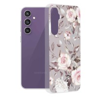 Techsuit Marble Back Cover voor Samsung Galaxy S23 FE - Bloom of Ruth Gray