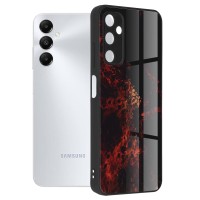 Techsuit Glaze Back Cover voor Samsung Galaxy A05s - Red Nebula