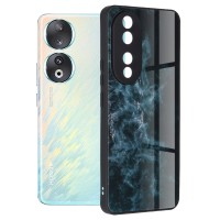 Techsuit Glaze Back Cover voor HONOR 90 - Blue Nebula