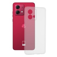 Techsuit Clear Silicone Back Cover voor Motorola Moto G84 - Transparant