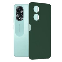Techsuit Color Silicone Back Cover voor Oppo A58 4G - Groen