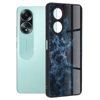 Techsuit Glaze Back Cover voor Oppo A58 4G - Blue Nebula