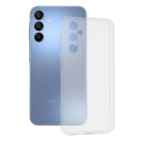 Techsuit Clear Silicone Back Cover voor Samsung Galaxy A15 4G/5G - Transparant